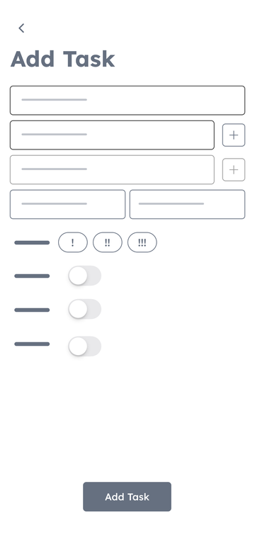 Lo-fi add task screen