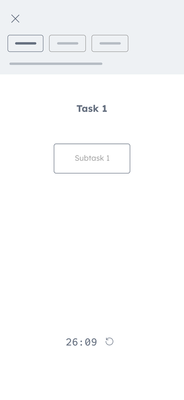 Lo-fi Fokus Mode on subtask 1