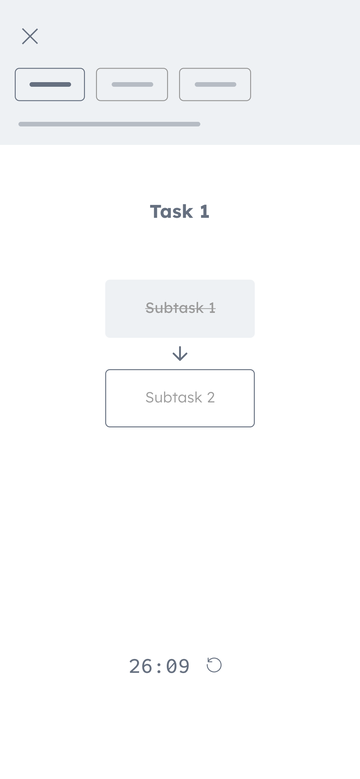 Lo-fi Fokus Mode on subtask 2
