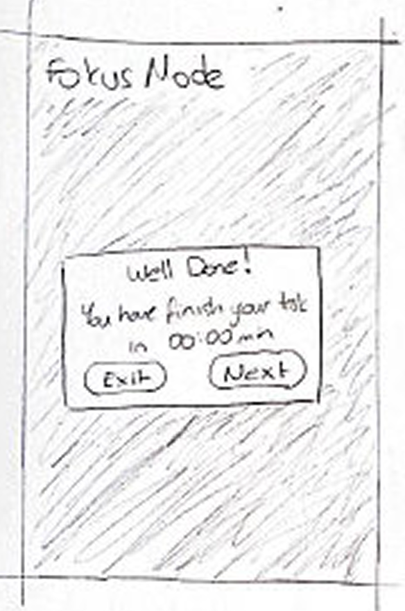 Hand-drawn sketch: well done