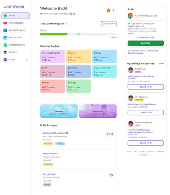 Earlier dashboard layout exploration