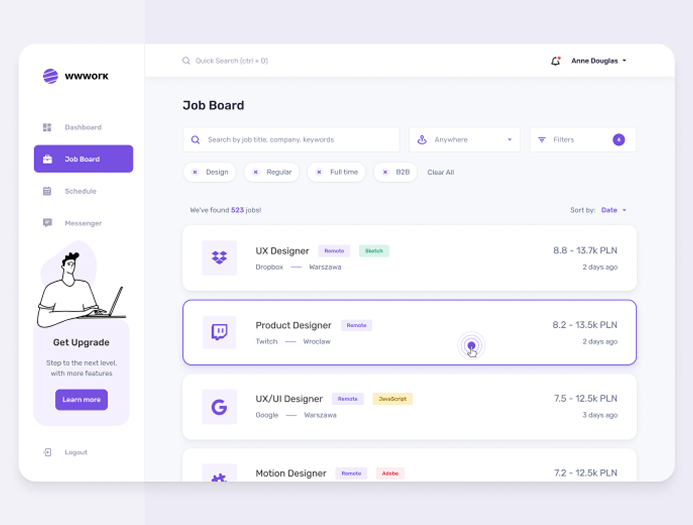 Moodboard reference interface